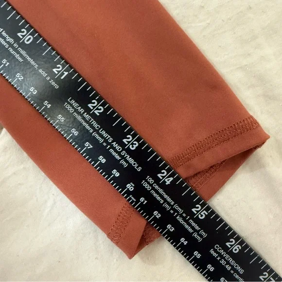 Madewell MWL Women’s Athletic Leggings Dusty Rose Red Activewear Size XS - Picture 7 of 8